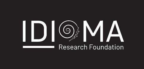 IDIOMA Research Foundation: White, on dark backgrounds