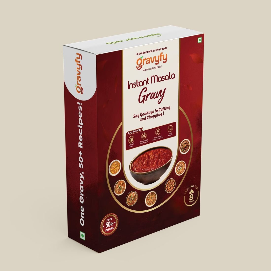 Instant masala gravy box for Gravyfy