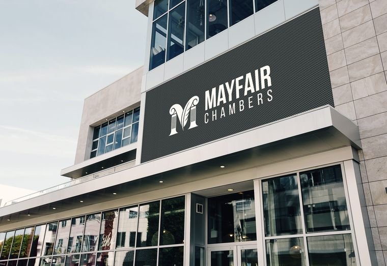 Building signage for Mayfair Chambers