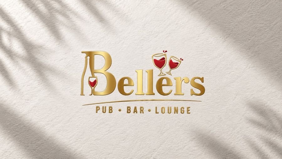 Pub, bar and lounge logo for Bellers