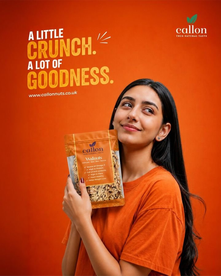 Walnuts campaign creative for Callon