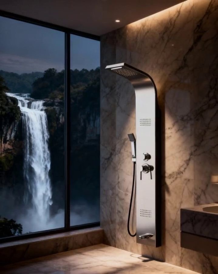 Shower panel reel for Nexus