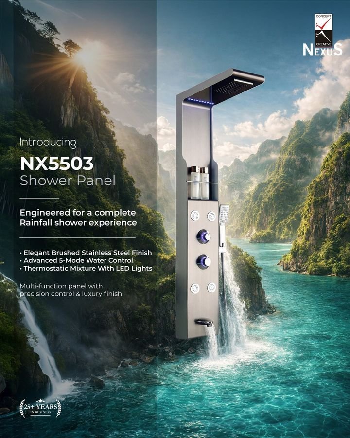 NX5503 shower panel post for Nexus