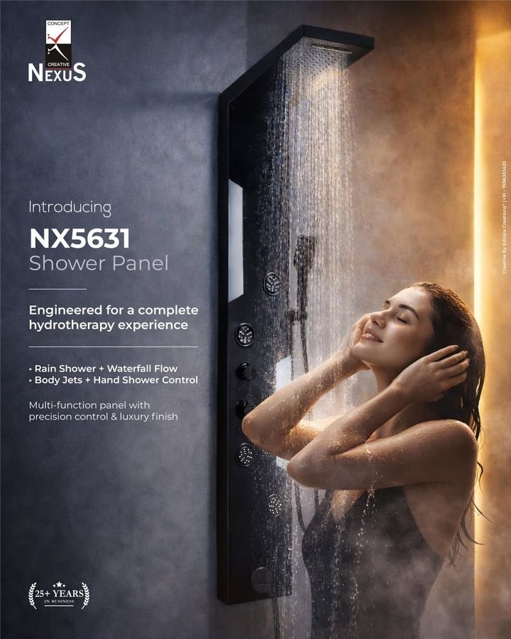 NX5631 shower panel post for Nexus