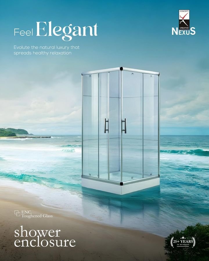 Shower enclosure post for Nexus
