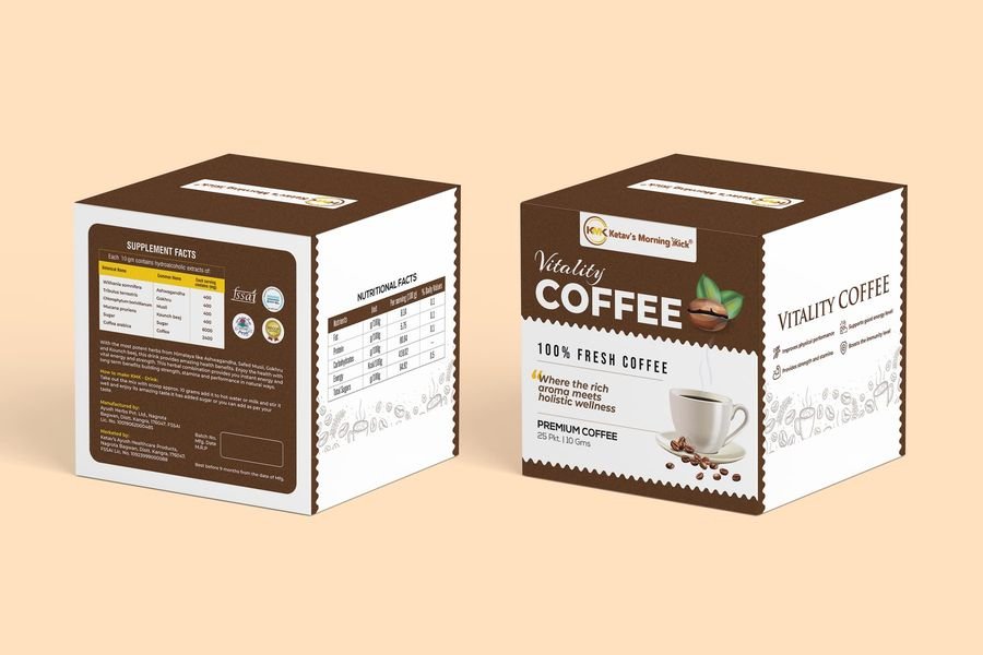 Vitality coffee box for Ketav's Morning Kick