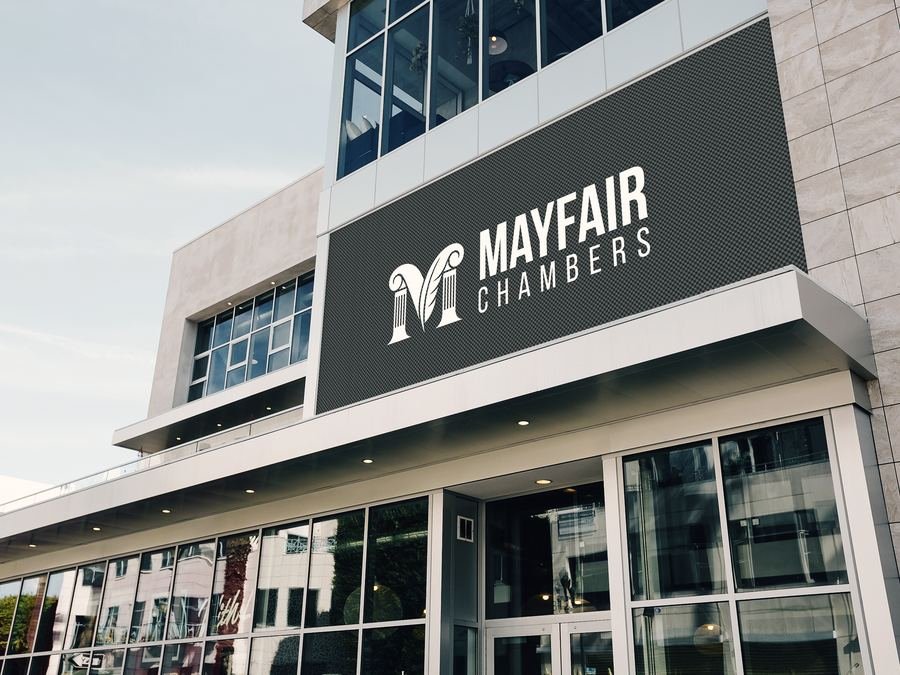 Building signage for Mayfair Chambers