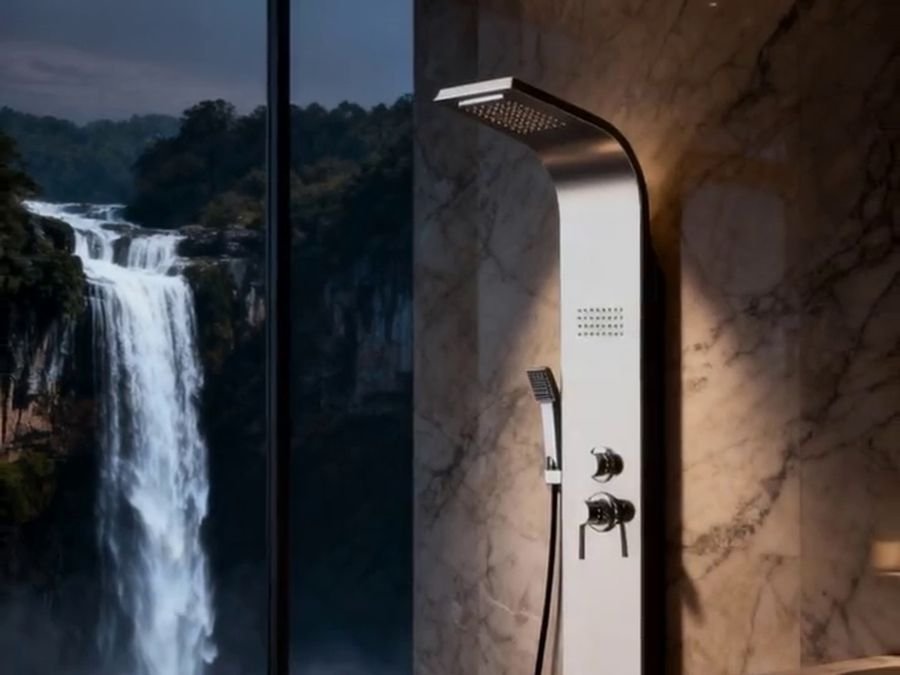 Shower panel reel for Nexus