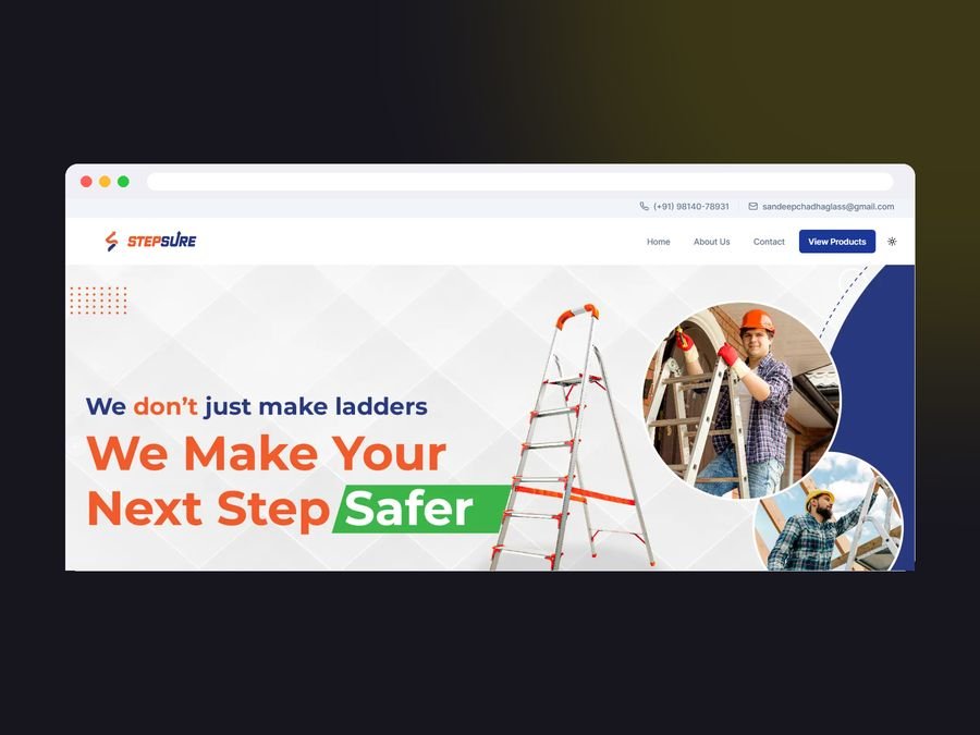 Product website for Stepsure