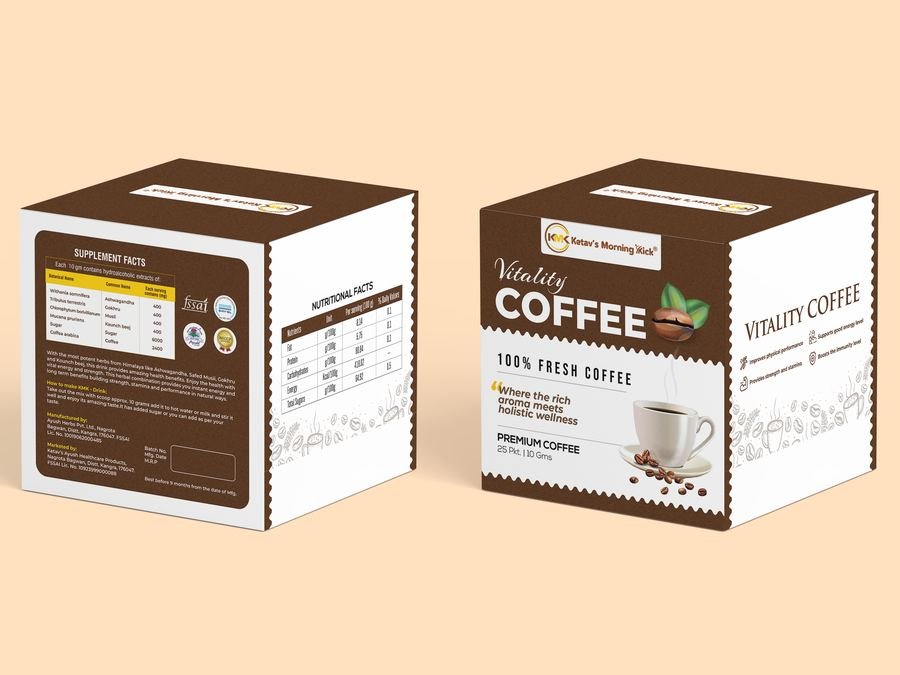 Vitality coffee box for Ketav's Morning Kick